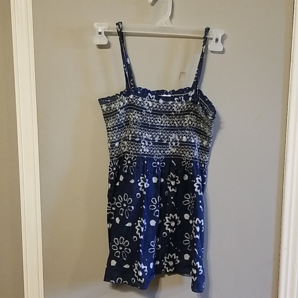 Gap tube top with straps